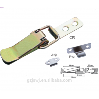 Small toggle latch hasp lock